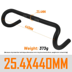 V&otilde;idus&otilde;idulenks, alumiiniumist maanteeratta juhtraud, 25,4/31,8 mm maanteeratta juhtraud, 380/400/420/440 mm jalgratta rool