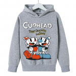lapsed M&auml;ng Cuphead kapuuts Poiste t&uuml;drukute moe multifilmi dressipluus kevad- ja s&uuml;gismodell Horror Clothes pikkade varrukatega 3-13 a 150