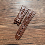 Ehtsast nahast kellarihm AP 15703 Royal Oak Offshore Series jaoks 28mm*22mm Must Pruun Sinine Punane Kellarihmad meeste aksessuaarid With gold buckle puhas/pruun