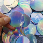 6mm-50mm 100tk h&otilde;bedased litrid Lamedad suured &uuml;mmargused litrid k&auml;sit&ouml;&ouml; jaoks &Otilde;mblustarvikud 1 k&uuml;lgmise auguga 6mm