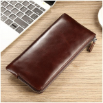 Kvaliteetsed moodsad meeste ja naiste mobiiltelefonide rahakoti kaardihoidja rahakott t&otilde;mblukk Suure mahutavusega pika siduriga rahakotid meestele koos k&auml;erihmaga khaki