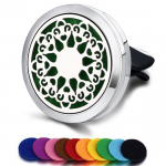 Korduvt&auml;idetav auto &otilde;huv&auml;rskendaja l&otilde;hnaga parf&uuml;&uuml;mi difuusori klamber eeterliku &otilde;li roostevabast terasest medaljoni sisemus 01