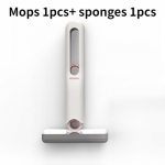 Lauaarvuti minimop, riputatav kaasaskantav kokkupandav mops Puhastusk&auml;sn, klaasist autopuhastusvahendid k&ouml;&ouml;gi jaoks 1* mop +1*sponges valge