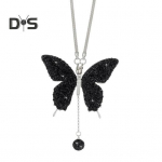 S&auml;delev liblikas ripats auto tahavaatepeegli v&otilde;lu Elegantne kunstkristallripats auto kaunistamiseks ja koduks