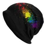 Talvine soe vikerkaar LGBT lesbi kapotiga naiselik l&ouml;rtsitud nokam&uuml;ts Cool Gay Pride Outdoor Ski Skullies nokam&uuml;ts Unisex naistele Skullies Beanie Hat