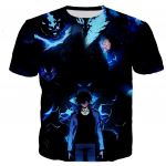 Meeste/naiste suvemood Anime soolotasandus 3D-prindiga T-s&auml;rk vabaaja Harajuku T-s&auml;rgid T&auml;navar&otilde;ivad Suured topid T-s&auml;rgid S