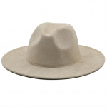Lihtne Fedora M&uuml;ts Mehed Naiste Seemisnahast imitatsioon Talveviltk&uuml;barad Moodne khaki Top Jazz M&uuml;ts Fedoras Chapeau Sombrero Mujer 56-58CM
