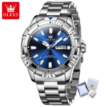 Uued parimad meeste k&auml;ekellad Green Water Ghost Quartz, helendav meeste k&auml;ekell sinine