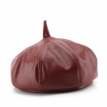 Mood naised PU-nahast baretid kaheksanurksed m&uuml;tsid Newsboy Cap Daami m&uuml;tsid Vintage kapotiga barett Stiil Retro nahast naisem&uuml;ts Kauboi must
