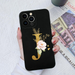 Apple iPhone 13 14 15 Pro Max X XS XR SE telefoni korpuse kate Vedel pehme matt silikoon Mood p&otilde;rutuskindlad lillekirjad iPhone'i korpuse kaitseraua jaoks iPhone XS