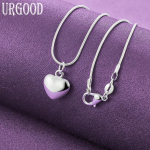 925 Sterling Silver Romantiline s&uuml;damest madu kett Kaelakee Moeehted 45cm