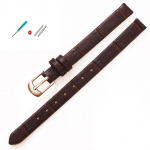 8 mm 10 mm naiste t&uuml;drukute &otilde;huke ehtsast nahast rihm, kvaliteetne kellatarvikud rihmapaela Kellarihm roosakuldne n&ouml;&ouml;pn&otilde;elaga pannal 10mm