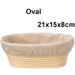 Rootangist leivakorv Naturaalne ovaalne rotangist vitstest taignast fermentatsiooniga leivakorv Oval 21X15X8