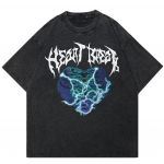 2024 Streetwear Lightning Heart Unisex T-s&auml;rk S must