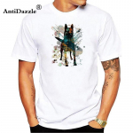 Saabunud Br&auml;ndi Riietus T-s&auml;rk Casual Meeste Enimm&uuml;&uuml;dud T-s&auml;rk Malinois Print Unisex T-s&auml;rk Suvine stiil S