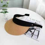 Magic Tape Panama Naiste &otilde;lgk&uuml;bar T&uuml;hi &uuml;laosa Suvem&uuml;ts P&auml;ikesekaitse &Otilde;ues Sport Kalap&uuml;&uuml;gi Rannam&uuml;ts Elegantne t&auml;navam&uuml;ts 56-60cm valge