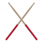 1-paar trummipulk 5A libisemisvastane trummipulk Libisemisvastane trummelpulgad Vahtrapuidust trummipulgad kolmnurkne ots punane