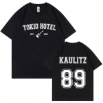 Rock Band Tokio Hotel Kaulitz T-s&auml;rk Meeste Mood vabaaja l&uuml;hikeste varrukatega T-s&auml;rk Hip Hop Punk Suured T-s&auml;rgid Unisex t&auml;navar&otilde;ivad S