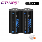 CITYORK 1,2 V 5000 mAh C suurusega aku Ni-MH LR14 C elemendiga laetav aku gaasipliidi jaoks auto m&auml;nguasja taskulambi raadio