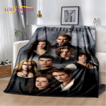 Twilight Saga HD-prinditud pehme pl&uuml;&uuml;sist tekk, flanelltekk elutuppa magamistoa voodidiivani piknikukate lastele 150x200cm (60x80inch)