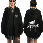 Korn T&otilde;mblukuga Hoodies Rock Band WORLD TOUR Pusad Hip Hop T&auml;navar&otilde;ivad Lukuga jakk Meeste Naiste Fliis pikkade varrukatega Y2K riided M