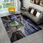 Autotraktori seeria mustriga veoautode ala vaip, vaipvaip kodu elutoa diivani uksemati sisekujunduseks, laste libisemiskindel 3D p&otilde;randamatt 120cm x 160cm