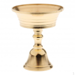 Vasest k&uuml;&uuml;nlahoidja ghee lamp Tiibeti v&otilde;i messing&otilde;li, budistlikud tarvikud kodu, 5,5 cm