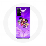 &Uuml;mbris Xiaomi Redmi Note 11s 5G BTS TinyTAN animatsiooniplakatile RM Jin Suga J-Hope Jimin Jungkook ja V Zero O'Clock