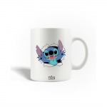 Mug en C&eacute;ramique Stitch neige No&euml;l bleu