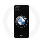 &Uuml;mbris Samsung Galaxy A22 5G BMW Logo mustal taustal