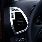 Automobile styling Chrome Car Front Side Dashboard AC Air Vent Cover Trim 2pcs For Ford Escape Kuga 2017 black