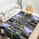 3D P&otilde;randamatt Vaibad K&ouml;&ouml;k Rannalained Jooksva Vaip K&ouml;&ouml;k Pestav Libisemiskindel Elutoa Vaip Mereline Vannimatt Imav 80*160cm