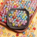 Vaheosa helmed 1000/500tk 6MM-10MM ehete valmistamine isetegemine moehete aksessuaarid &uuml;mara kujuga k&auml;ev&otilde;ru osakond akr&uuml;&uuml;lhelmed 1000Pcs 6mm mitmev&auml;rviline