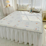 Suvine lateksiga varustatud jahedama voodilinade komplekt Nahas&otilde;bralik pestav konditsioneeriga voodi seelik libisemiskindlad madratsikaitsed 150x200cm-sheet 3pcs