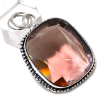Natural Morganite Gemstone Handmade 925 Sterling Silver Gift Pendant 1.97 m8l16