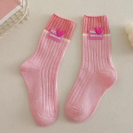 1 paar pehmed lastesokid t&uuml;drukutele Mood Lihtsus V&auml;rvilised Candy Vasikasokid Kds T&uuml;drukutele Puuvillane Kevad-s&uuml;gis koolisokid XL beež