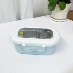 800ML L&otilde;unakarp 2 sektsiooniga Toidun&otilde;u Kawaii Bento Karp kollane