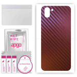 apgo skin sticker film foil vinyl for the BACK compatible with Sharp Aquos R2, scratch-resistant, easy to install - Carbon Chameleon CAKA5