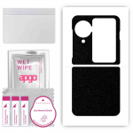 apgo Protective Skin Sticker for the back compatible with Oppo Find N3 Flip, Wrap Film, Foil, Vinyl - Pattern Matte Black