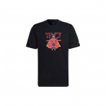 Adidas Multikategelaste prinditud meeste kaelusega T-s&auml;rk, must HA0909 XXL