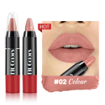 Mattepruun huulelainer pliiats huulekontuur Kontuuriv P&uuml;siv Veekindel huulepulk Crayon Pigments Niisutav Huulepalsam Kosmeetika 02#
