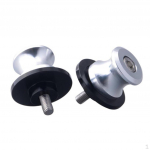 2 pakk M6 X1.5 mootorratta pooli liugurid CNC kiige &otilde;lavarre statiivi kruvi &Uuml;hildub mudeliga R3 R6 R25 Silver