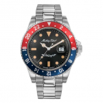 Mathey-Tissot Mathy Vintage Punane ja Sinine Pepsi Bezel Must sihver Automaatne H901ATR 100M Meeste k&auml;ekell must