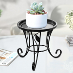 Elegantne eemaldatava kandikuga metallist taimealus koju ja kontorisse valge