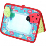 Beebi peegelm&auml;nguasi Pehme vankrikorv peegelm&auml;nguasi Beebi rippuv m&auml;nguasi Beebi autopeegel Beebi sensoorne m&auml;nguasi Kingitused 18.5*10.5*12cm punane