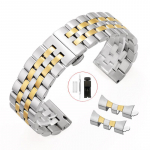 Kellarihm roostevabast terasest kellarihm 18mm 19mm 20mm 21mm 22mm lameda kumerusega metallist kellarihm naiste meeste universaalne k&auml;ev&otilde;ru Seiko jaoks 22mm