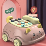 Montessori beebi muusikaline telefonim&auml;nguasi multifilm kassimustriline telefon Harivad m&auml;nguasjad poistele T&uuml;drukutele V&auml;ikelapse s&uuml;nnip&auml;evakingitus