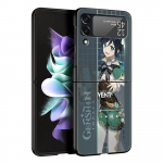Genshin Impact M&auml;ngurolli Telefoni&uuml;mbris Samsung Galaxy Z Flip 3 4 5 jaoks Must Kest Samsung Z Flip3 Flip4 jaoks K&otilde;va PC P&otilde;rkeraud Samsung Z Flip 4