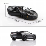 5-tolline metallist autosimulatsioon, peen survevalu ja m&auml;nguasjas&otilde;iduk Chevrolet Corvette C7 Grand Sport RMZ city 1:36 sulamist mudelikingitused lastele