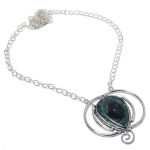 Natural Kambaba Jasper Gemstone 925 Sterling Silver Gift Necklace 18 f8k49